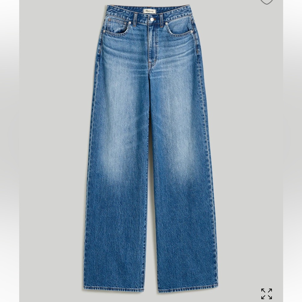 Madewell Blue Flare Wide Leg Jeans with Vintage Appeal